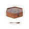 Star Cook India Craft Wooden Hexagonal Spice Box Masala Dabba Containers Jars Set for Kitchen with Spoon in Rosewood for Kitchen Masala Box 7 Non Detachable Compartments 100 ML Brown
