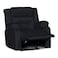 In House Velvet Classic Recliner Chair - Dark Grey - NZ30