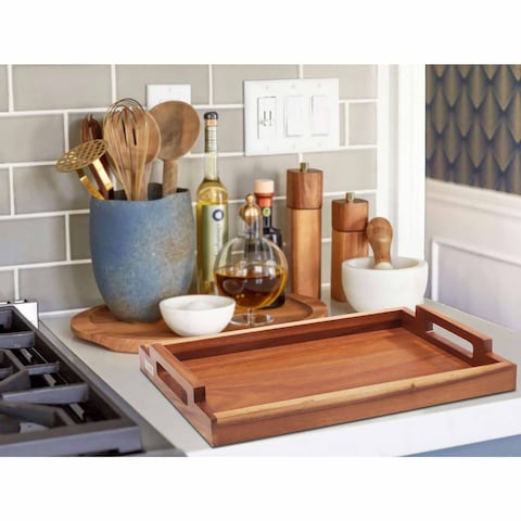 Billi Wooden Serving Tray Brown