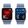 Apple Watch SE LTE 44mm Silver Aluminium Winter Blue Sport Loop