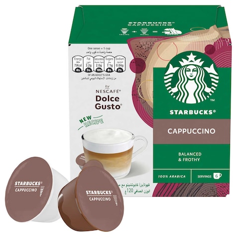 Starbucks Cappuccino Dolce Gusto Coffee Pods 12 Pods