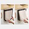 Generic-Wall Mounted Folding Waste Bin Kitchen Cabinet Door Hanging Trash Can Bin Foldable Kitchen Cabinet Door Hanging Trash Can Wall-mounted Waste Baskets Push-top Trash Garbage Bin Can Rubbish Container
