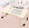 Hossejoy Foldable Laptop Table, Portable Standing Bed Desk, Breakfast Serving Bed Tray, Notebook Computer Stand Reading Holder for Couch Floor