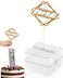 Sienon The Money Cake, Cake Box-Cake Pull Out Kit Includes 1Pc Clear Food-Contact Safe Box, Gold Topper, 20Pcs Pockets For Birthday Party Decorations