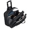 Cabinpro Premium Pilot Case Trolley Water Resistant Multi Compartment Fashion Trolley Laptop Bag for Men Women on Travel Business CP010 Black