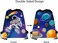 Drawstring Bag for Boys/Girls Travel Storage Package Cartoon School Backpack Children Kids Birthday Party Favors Bags 10 pcs Astronaut Style 1