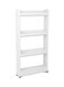 3-Tier Shelf Organizer White 53 x 11.5 x 74centimeter