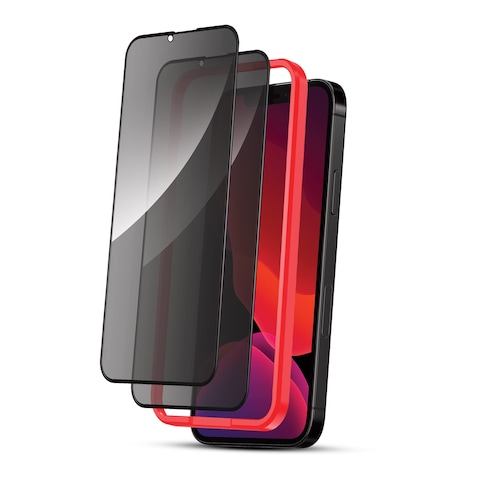Moxedo Glass Screen Protector Compatible For iPhone 13 6.1 inch Privacy HD Glass Screen Protector With Easy Installation Frame 2Pack