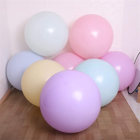 Party Time 36 Inch Pastel Jumbo Balloons 6pcs Huge Balloons For Photo Shoot Wedding Decor Baby Shower Bridal Shower Birthday Party Centrepiece Decor