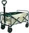 HEXAR&reg; Heavy Duty Shopping Trolley Folding Multi-Functional Portable Utility Wagon Beach Trolley with Storage Basket Outdoor Camping Garden Cart with Adjustable Handle (BEIGE)