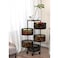 5 Tier Stand Kitchen Shelf Rotating Round Storage Rack Kitchen Organizer with Wheels