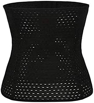 Aiwanto Coreset Waist Trainer Fitness Workout Tummy Control Trainer Belt (Black)