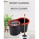 HYX Spin Mop And Bucket with Wringer Set, Floor Cleaning System, Easy Wring Foot Pedal, Stainless Steel Mop Handle