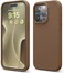elago Liquid Silicone for iPhone 15 PRO case cover Full Body Protection, Shockproof, Slim, Anti-Scratch Soft Microfiber Lining - Brown