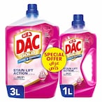 Buy Dac Gold Cleaner + Disinfectant Rose 3L, 1L Free in Saudi Arabia