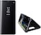 Generic Samsung Galaxy S10 Plus Clear View Window Stand Mirror Case Shockproof Full 360 Body Protective Flip Phone Cover - Black