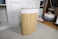 Orchid Bamboo Laundry Basket Bathroom &amp; Bedroom Laundry Bin, Removable Lining Laundry Hamper, with 100% Natural Bamboo Laundry Basket (Corner Bamboo Basket)