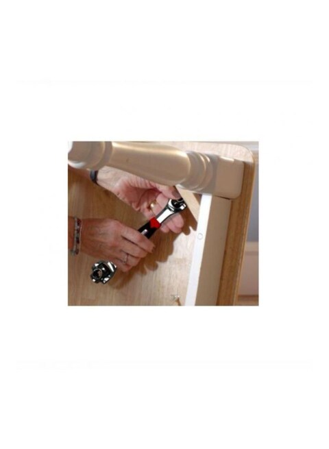Generic - Multifunctional Wrench Tool Silver/Black/Red