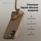elago Liquid Silicone for iPhone 15 Plus case cover Full Body Protection, Shockproof, Slim, Anti-Scratch Soft Microfiber Lining - Brown