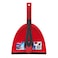 Vileda 2in1 Dustpan and Brush Set Red &amp; Black