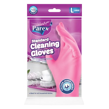 Parex Standard Cleaning Gloves Large Pink