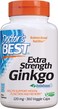Doctor's Best Extra Strength Ginkgo, Non-Gmo, Vegan, Gluten Free, Soy Free, Promotes Mental Function And Memory, 120 mg, 360 Veggie Caps