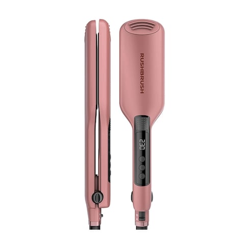 Rush Brush X1 Wide Hair Straightener - Rose Gold