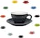 Coffee Cup With Saucer grey 150ml