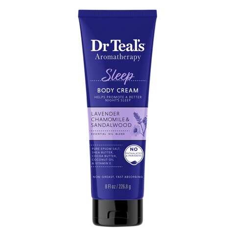 Dr. Teal&#39;s Body Cream Aromatherapy Lavender And Chamomile Sleep 226.8g