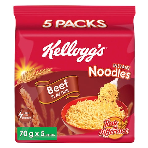 Kellogg&#39;s Beef Instant Noodles 70g x Pack of 5