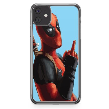 Loud Universe - Dead Pool Style Blue Dead Pool Hand Dead Pool Red Iphone 11 Pro Cover With Transparent Edges