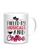 Fm Styles Fueled By Musicals And Coffee Printed Mug White/Pink/Black 10cm