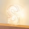 Golden Letter S Glowing with LED Lights 25cm