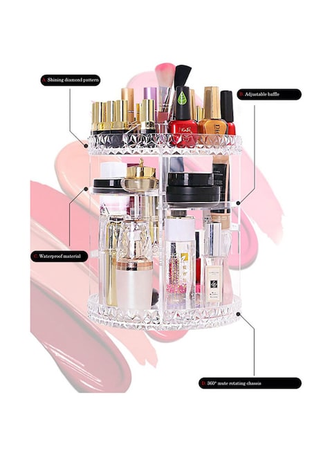 Acrylic Cosmetic Makeup Organizer Clear