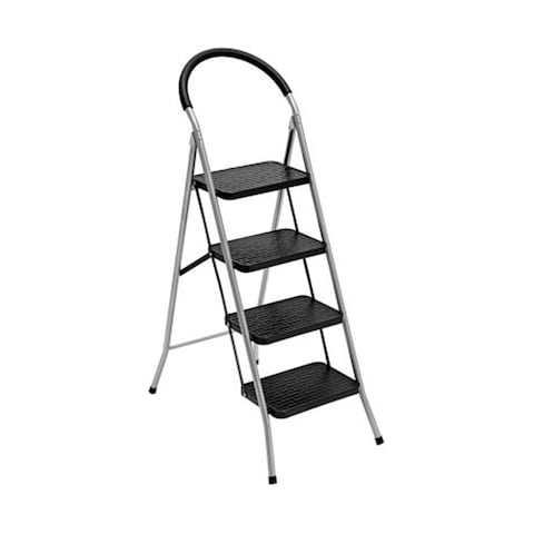 Techstar Folding Steel Ladder 4 Step 150kg Capacity