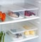 Food Storage Container Space Saver Refrigerator Organizer with Removable Drain Tray 2pc (2.5L/pc)
