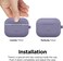 Elago Original Hang designed for Airpods Pro case cover with Carabiner - Lavender Grey