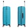 Eminent Hard Case Large Checked Travel Bag Luggage Trolley Polypropylene Lightweight Suitcase 4 Quiet Double Spinner Wheels With Tsa Lock B0011 Light Blue