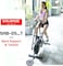 Sparnod Fitness SAB-05_T Series Upright Air Bike Exercise Cycle for Home Gym - Dual Action for Full Body Workout - Adjustable Resistance, Height Adjustable seat (DIY Installation)