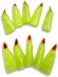 Party Time 10pcs Set of Glow In The Dark Halloween Witch Fingernails, Halloween Costume Accessories, Fake Zombie Fingers for Spooky Halloween Party Supplies