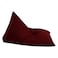 In House Youri Linen Bean Bag Chair - Large - Burgundy