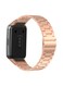Fitme Replacement Metal Strap For Huawei Band 6, Rose Gold