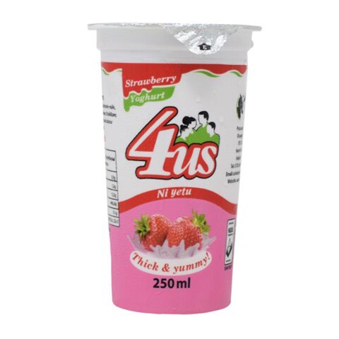 4Us Thick And Yummy Strawberry Yoghurt 250ml