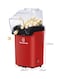 Generic Electric Countertop Popcorn Maker 1100W BM-301 Red/Black/Clear