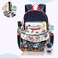 Eazy Kids - 16" School Bag Lunch Bag Pencil Case Set of 3 - Astronaut - Blue