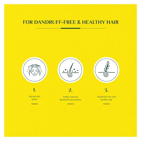 Vatika Naturals Dandruff Guard Shampoo with Lemon and Yoghurt  - 360ml