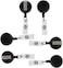 Generic Retractable Badge Reel, Id Card Holder, 6 Pieces Packet