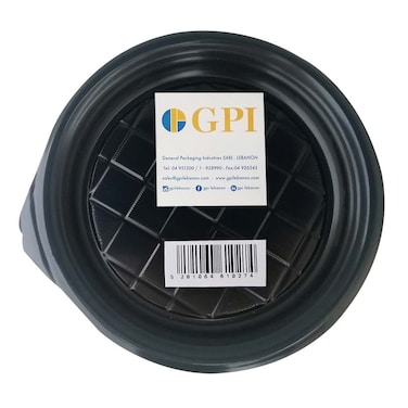 GPI Black Round Plates 9Inch 24Pieces