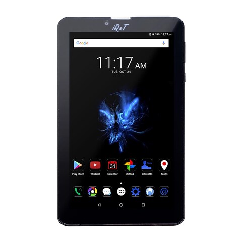 اي كيو & تي G705QC تابلت، شاشة 7 بوصة، 8 جيجابايت، رام 1 جيجا بايت، شبكة الجيل الثالث - اسود + جراب جلد