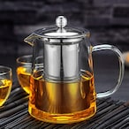 Buy AtrauX Glass Teapot Stovetop Save - Tea Kettle with Removable Food Grade Stainless Steel Infuser  Lid for Blooming and Loose Leaf Tea Maker - 32oz/950ml in UAE